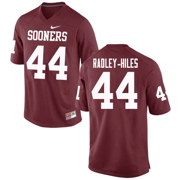 Men #44 Brendan Radley-Hiles Oklahoma Sooners College Football Jerseys Sale-Crimson